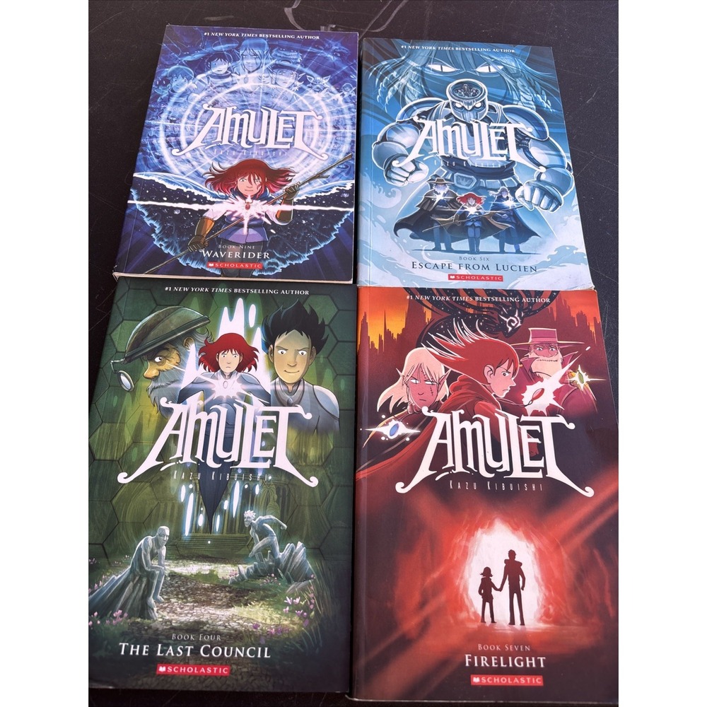 Amulet Graphic Novel Series Books 4-6-7-9 Set Kazu Kibuishi Graphix